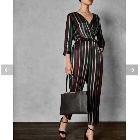 Ted Baker Camieli Faceted Bow Leather Shoulder Bag - Picture 2 of 10